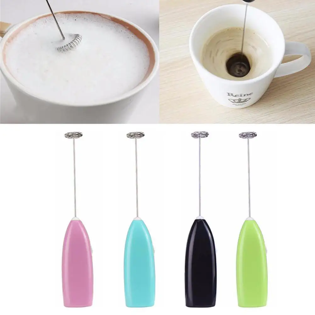 

Electric Mixer Handheld Home Kitchen Mini Stainless Steel Egg Coffee Milk Blender Frother Foamer Kitchen Cooking Tool