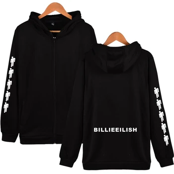 

Billie Eilish Same Pattern Hoodies Zipper Fashion Personality Women Hoodie Hip Hop Streetwear Sweatshirt Popular Cool Men Hoodie