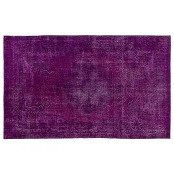 

Handmade Fuchsia Vintage Overdyed Turkish Area Rug 175x288 Cm-5'9''X9'5''