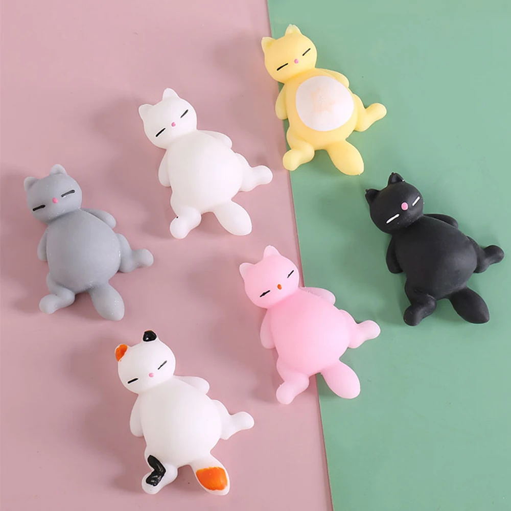 

1 шт. мини-игрушка-сжималка, милый кот, сжимаемая милая кукла, антистрессовый мяч, исцеление животных, антистресс, ручной фиджет, искусственн...