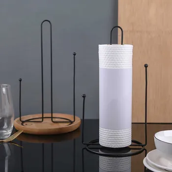 

Nordic kitchen vertical paper towel rack Toilet Paper Holder Bathroom Suction Hanger Fabric Towel Rack Kitchen Towel Hook