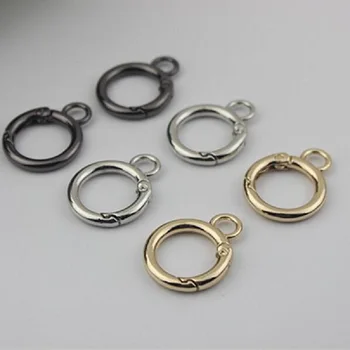 

(4 pieces / lot) Metal handbag accessories, inner diameter 16mm open spring ring chain link buckle DIY handbag repair hardware