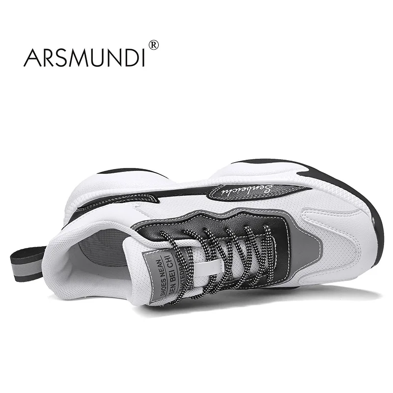 ARSMUNDI/белые мужские кроссовки для бега Мужская Уличная дышащая Спортивная обувь