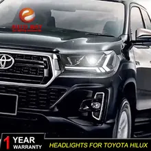 Автомобильный Стильный чехол на голову для TOYOTA HILUX-UP фары для TOYOTA HILUX светодиодный фонарь DRL двойной луч биксеноновый HID