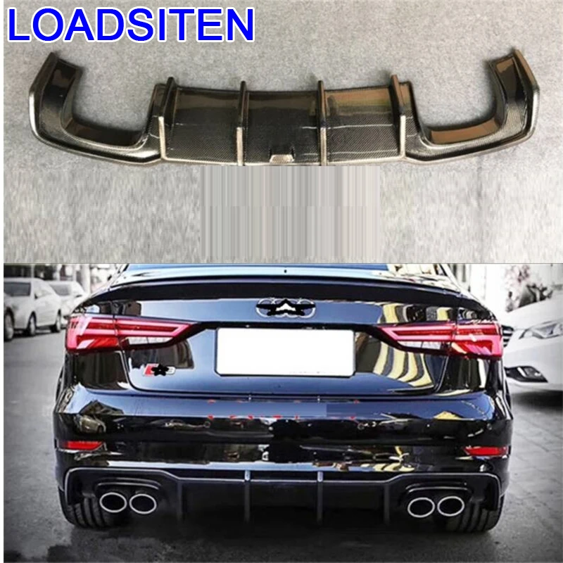 

Modified Exterior Protecter Automovil Decorative Accessories Tunning Rear Diffuser Styling Car Front Lip Bumper 17 FOR Audi S3