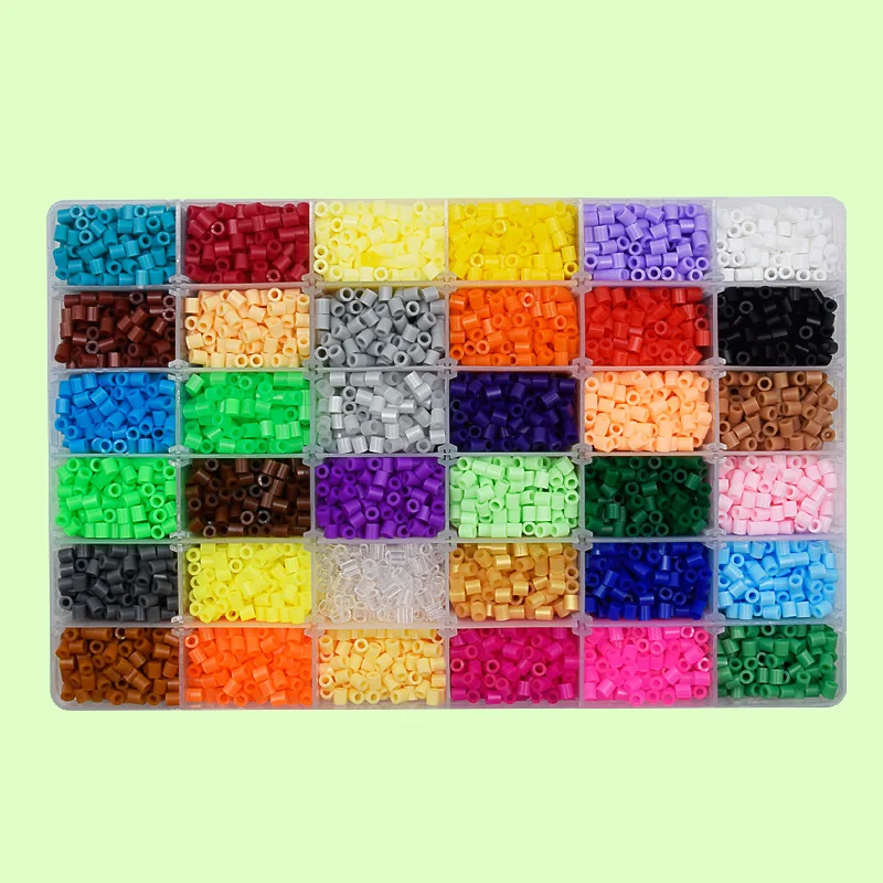 

5MM Color Fusion Peas Children Handmade DIY Educational Puzzle Make-up Toy 36 Color Set Hot Selling