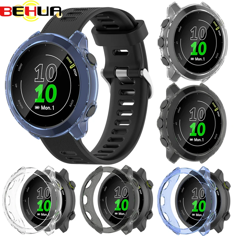 Защитный чехол BEHUA для часов Garmin Forerunner 55 защитный 158 мягкий бампер из ТПУ |