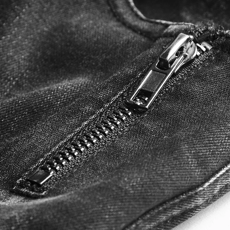 Панк рейв новые большие брюки карман заклепки Кнопка ремень панк рок джинсы женские обтягивающие с высокой талией черные джинсовые брюки для женщин