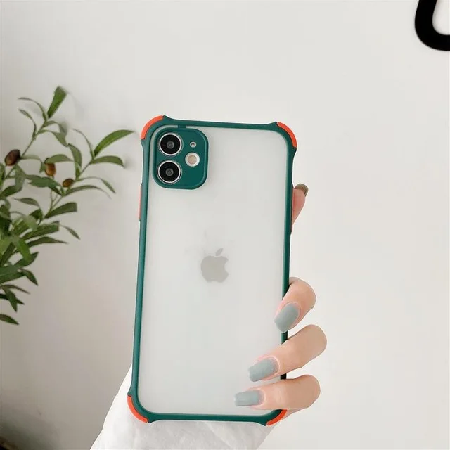 Candy Phone Case For Huawei P30 P40 Mate 20 30 Pro Lite E Y8P 2020 Y9A Nova 7 6 SE 7I Shockproof Matte Translucence Cover Dark Green