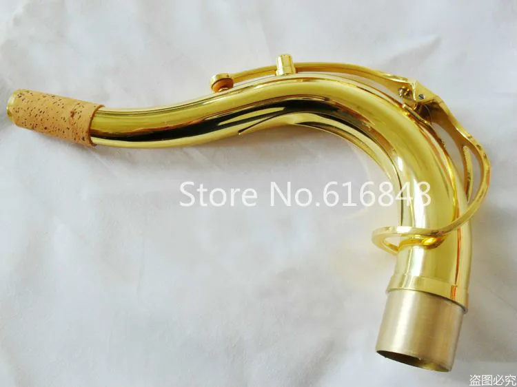 Saxophone Bend Neck For Tenor Saxophone Brass Material Gold Lacquer Sax Connector Musical Instrument Accessories 27.5Mm 28Mm