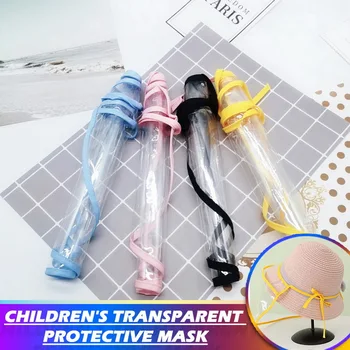 

Kids Anti-Saliva Bucket Mask Transparent Foldable Protective Mask Kids Anti Dust Face Cover Children Mask Droplets Spreading