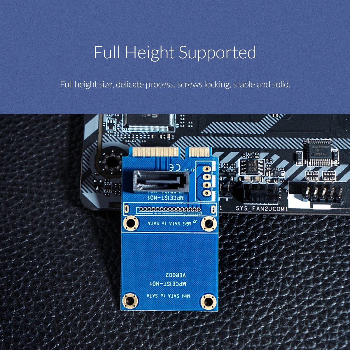 ORICO SATA 7PIN к адаптер mSATA вертикальный тип SSD адаптер Поддержка SATA3 протокол поддержка полноразмерная двусторонняя печатная плата