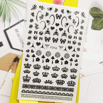 

3D Nail Sticker Butterfly Crystal Design Nail Art Decorations Stickers Foil Decals Wraps Manicure Accessories Nails Decoraciones