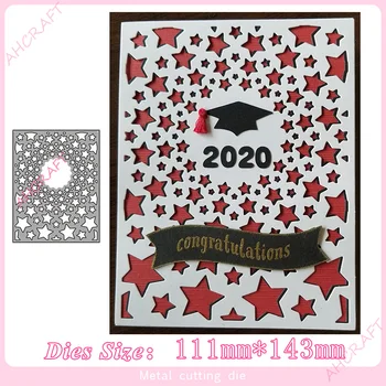 

Stars Cutout background frame Metal Cutting Dies for diy Scrapbooking Photo Album Decorative Embossing PaperCard Crafts Die2020