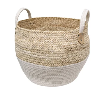 

Woven Storage Basket Desktop Storage Box Snack Toy grass Storage Box Holder Seagrass Wickerwork Basket Home Decor