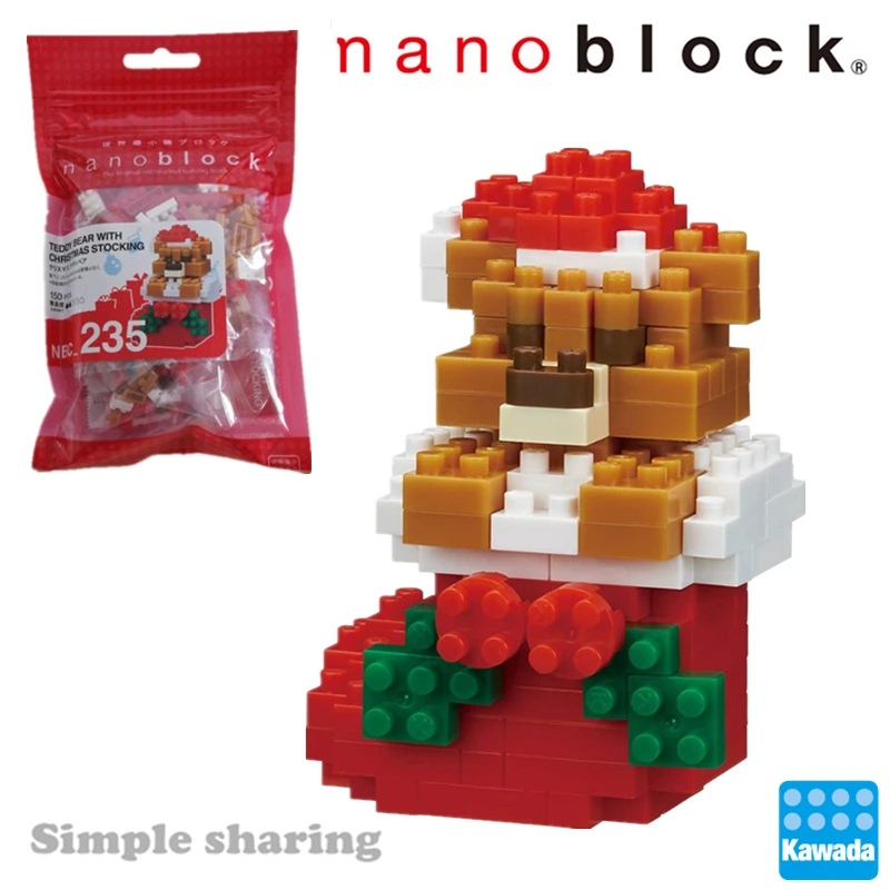 Nanoblock Рождество аниме мультфильм алмаз микро блок строительные блоки кирпичи развивающие игрушки игры DIY модель - Цвет: nbc-235