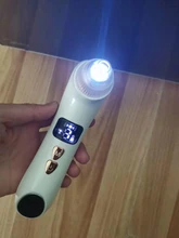 Eliminador de espinillas por calor, aspiradora de poros para nariz, cara, acné, succión, pantalla LCD recargable, herramientas de eliminación de puntos de succión