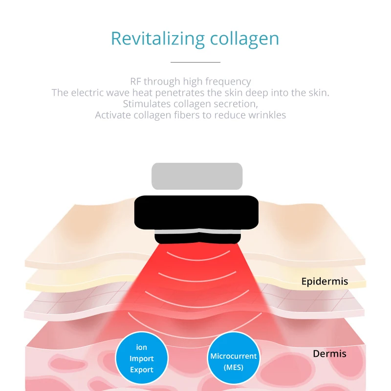 Cold & Hot RF Face Skin Rejuvenation Portable Beauty Instrument   Skin Care Equipment Facial Tools