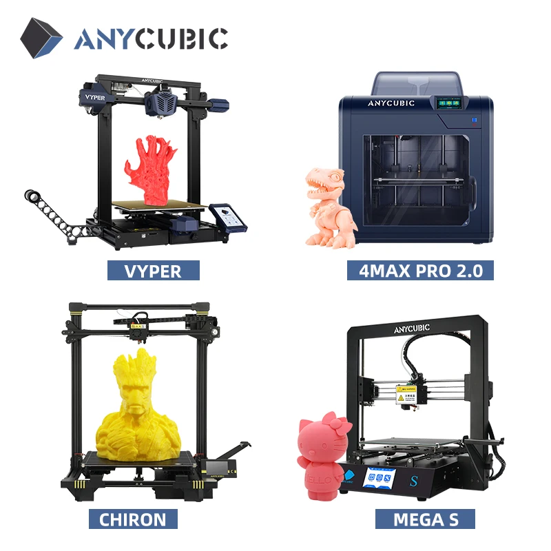 Anycubic Vyper/4Max Pro 2.0/Mega S/Chiron FDM 3D Printer Full Metal Frame Plus Size Desktop 3d Kit impresora drucker | Компьютеры и