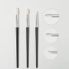 Shinedo 3 pcs goat hair tapered crease blending Brush Eyeshadow Makeup cosmetic kit maquiagem Smudge Eye Makeup Brushes ► Photo 1/6