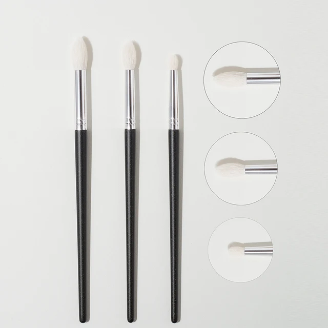 Shinedo 3 pcs Goat Hair Tapered Crease Blending Brush Eyeshadow Makeup Cosmetic Kit Maquiagem Smudge Eye Makeup Brushes 1