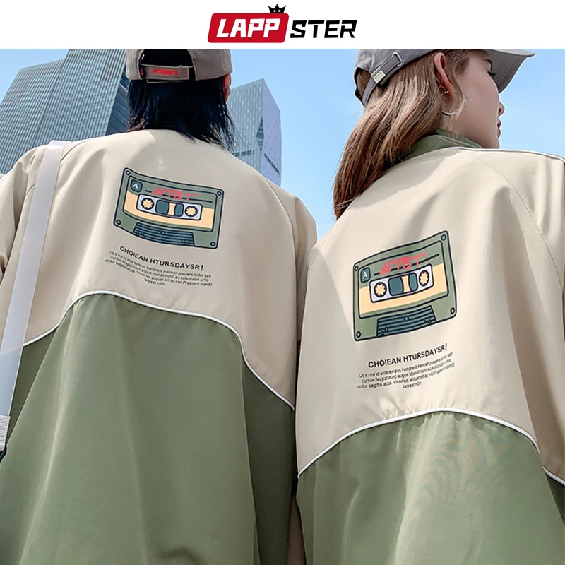 LAPPSTER мужские лоскутные японские уличные куртки-бомберы ветровка мужские корейские куртки пальто парные винтажные куртки