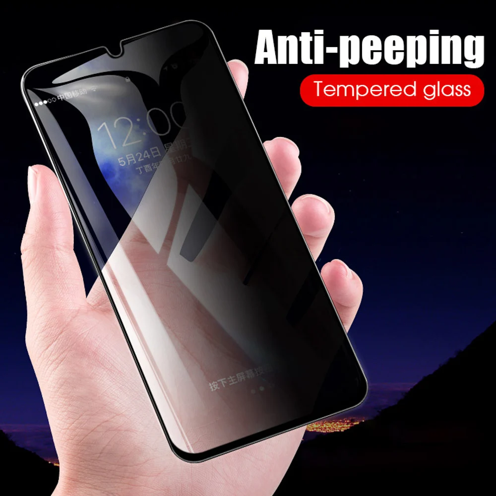 Анти-шпион открытым закаленное Стекло для samsung A50 A70 A60 A40 A30 A20 A10 A10S A80 A90 5G Экран протектор для samsung A7 A9