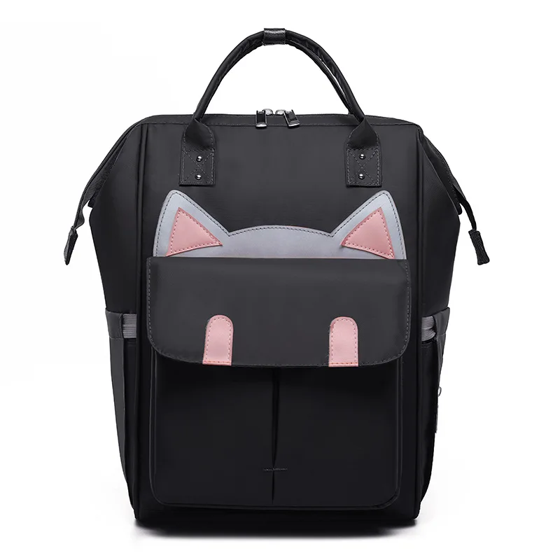 Black Модная Мумия сумка Diaperbag многофункциональная Большая вместительная Детская сумка для коляски пеленки хранения Wetbag рюкзак - Цвет: Black
