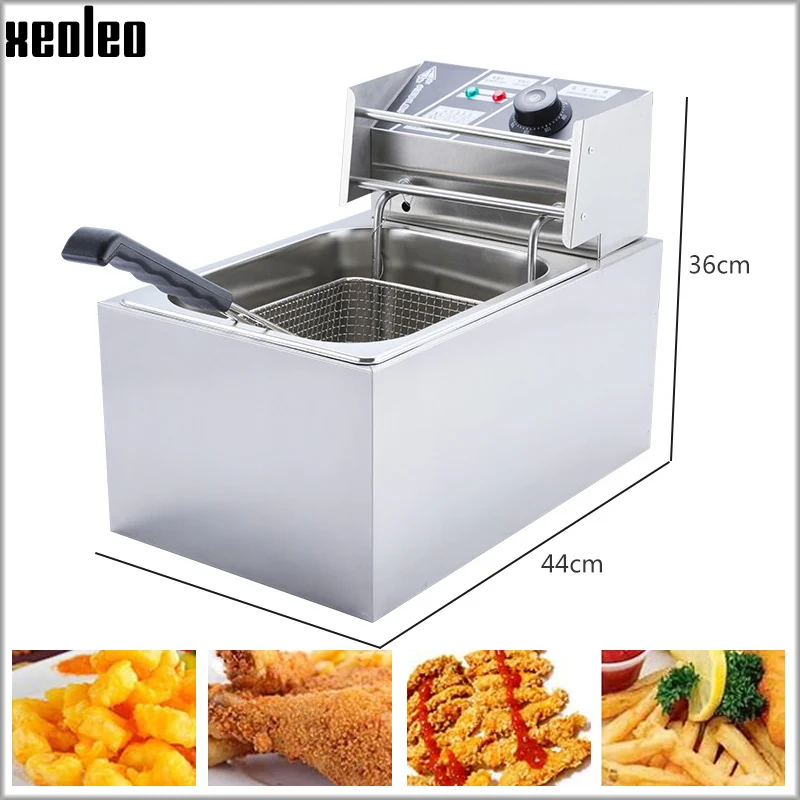 XEOLEO Commrtcial фритюрницы электрические Frier из нержавеющей стали фритюрница