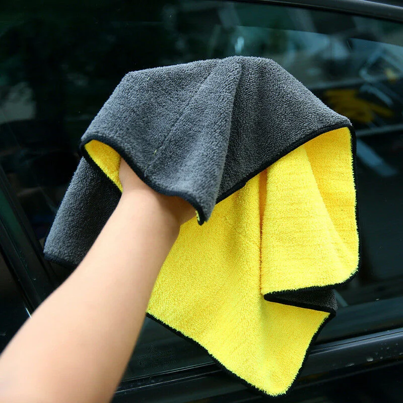 Полотенце для мойки авто окно блюдо чистящая ткань желтая тряпка сухая сильная абсорбент мягкое чистящее полотенце moldproof