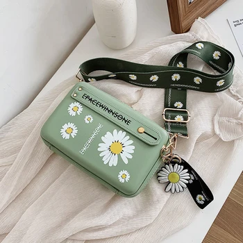 

Channel New Style Women Bag Shoulder Bag Fashion Small Daisy Small Square Bag Handbag Wrist Strap Crossbody Bag Bolsos Mujer