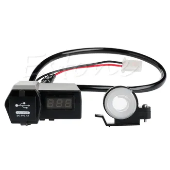 

Motorcycle ATV GPS Cell Phone 2USB Power Socket Charger + LED Voltage Voltmeter