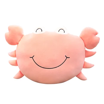 

1pc dropshipping Cute Crab Plush Pillow Soft Plush Cartoon Crab Toy Kid Doll Sofa Mat Creative Birthday xmas Gift for Kids Girls