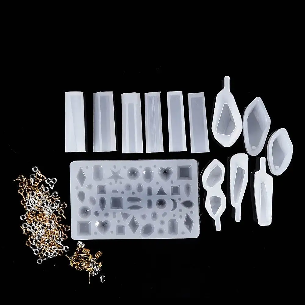 123x DIY полимерный литой пресс-формы комплект подвеска силиконовая форма изготовление эпоксидной смолы формы для ювелирных изделий браслет кристалл эпоксидная форма набор