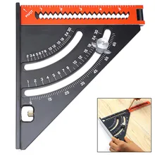 

Triangle Ruler 6inch Aluminum Alloy Angle Protractor Speed Metric Square Measuring Ruler For Building Framing Tools Gauges