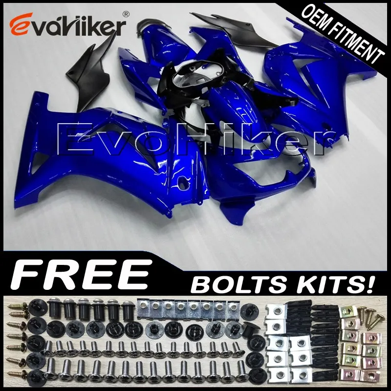 Custom motorcycle plastic cover for ZX250R EX250 2008-2012 ABS motor panels Injection mold blue+gifts Custom motorcycle plastic cover for ZX250R EX250 2008-2012 ABS motor panels Injection mold blue+gifts