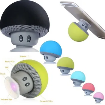 

Mini Wireless Bluetooth Speaker Mushroom Portable Waterproof Shower Stereo Subwoofer Music Player for IPhone Android