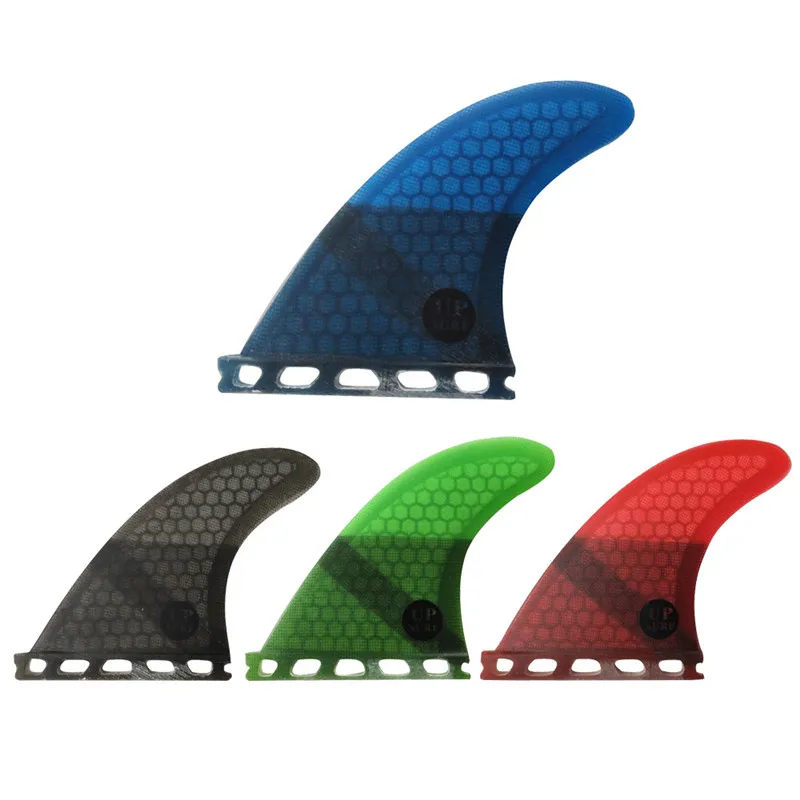 Surf Fins Quilhas Single Tabs Fin M Blue/Red/Black/Green Honeycomb Fibreglass Fins Surfboards Fin Surfing M Size Tri set
