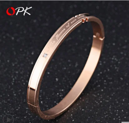 rose gold women OPK, пара браслетов, женские браслеты, ins, модный роскошный браслет, мужская бижутерия, сердце, Пара подарков, амулеты, бесконечность, аксессуары - Окраска металла: rose gold women