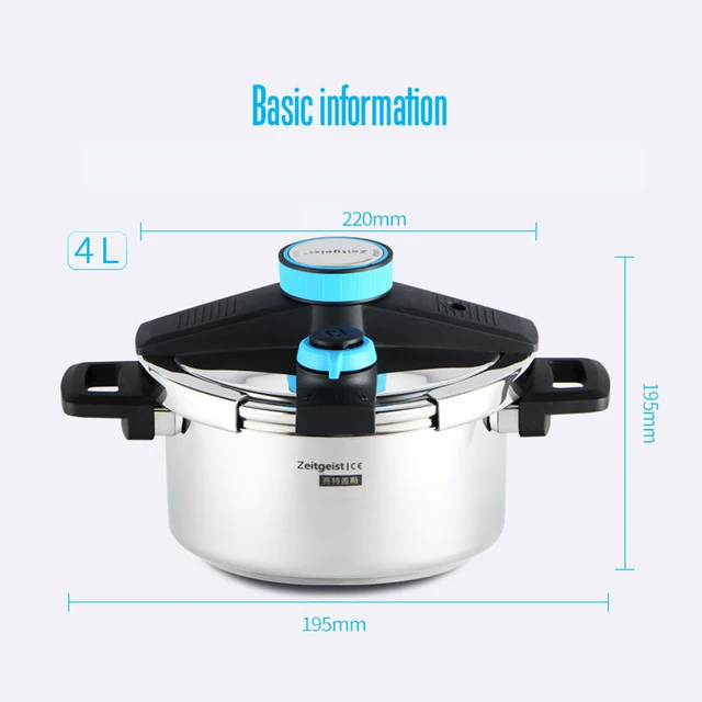 Olla a presión a prueba de explosiones, olla para sopa de acero inoxidable  304, estufa de Gas para el hogar, utensilios de cocina de inducción -  AliExpress