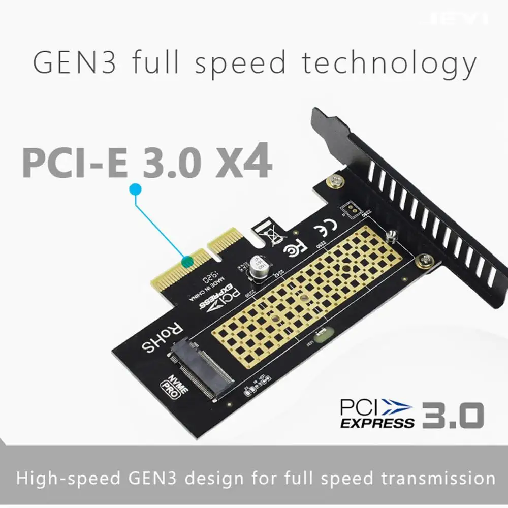 JEYI SK4 M.2 для NVMe SSD NGFF PCIE X4 адаптер M ключ интерфейс карта поддержка PCI Express 3 0x4 2230 2280