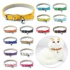 Cute Leather Cat Collar With Bell Safety Puppy Necklace Collars For Cat Small Dog Kitten Chihuahua Accessories Pet Products 1