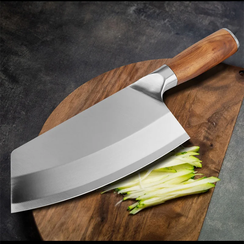 Stainless Steel Meat Chopping Cleaver Slicing Kitchen Knife