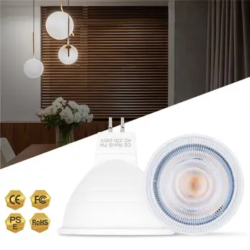 

220V LED Lamp Cup 2835 SMD Energy-saving Bulb GU10 MR16 Plastic Package Aluminum Lamp Cup Downlight Table Light Chandelier Lamp