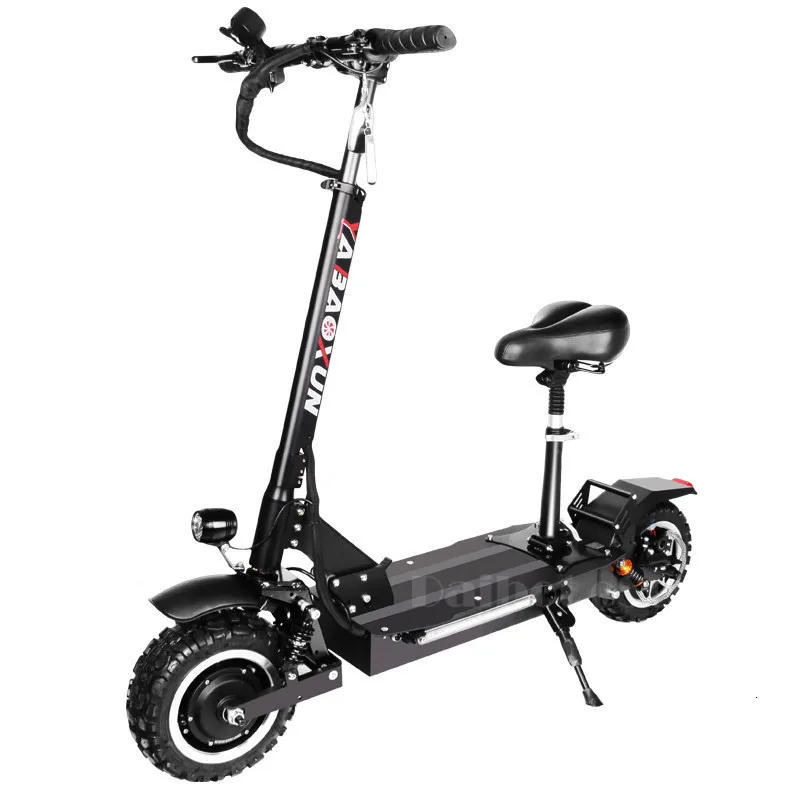 Daibot Off Road Electric Scooter Two Wheel 12 Inch 60V Dual Drive 1600W 80KMH With Seat Powerful Electric Bike For Adult  (2)