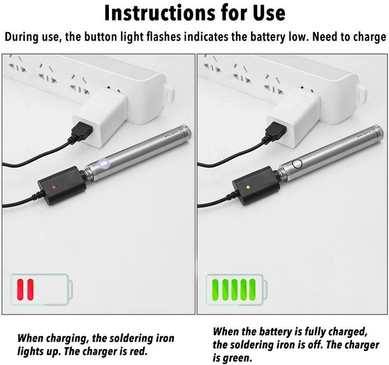 5V 8W Solder Iron Wireless Charging Soldering Iron Mini Portable Rechargeable Battery Soldering Iron USB Welding Tools