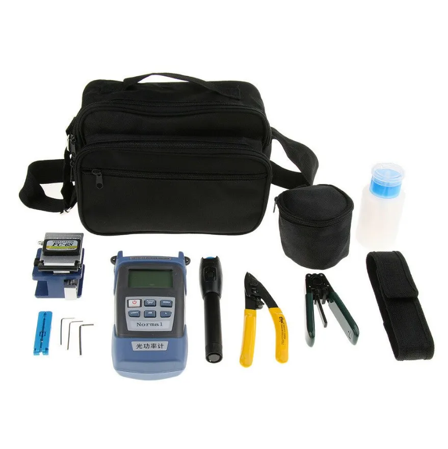 

Fiber Optic FTTH Tool Kit with Visual Finder FC-6S Fiber Cleaver Tester