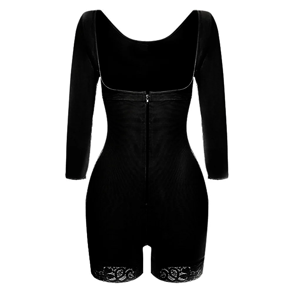 Mulheres Plus Size Alta Compressão Completa Bodyshapers Cinturão Clipe Zip  Bodysuit Vest Tummy Controle Pós Parto Recuperação Slimming Body Shaper S  6XL De $95,12