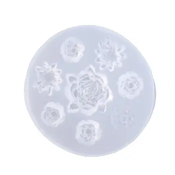 

Handmade Rose Flowers Silicone Resin Mold Jewelry Making Baking Craft Tools 634D