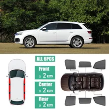 Боковые окна магнитный солнцезащитный козырек УФ Защита луч Блокировка сетчатый козырек подходит для Audi Q7